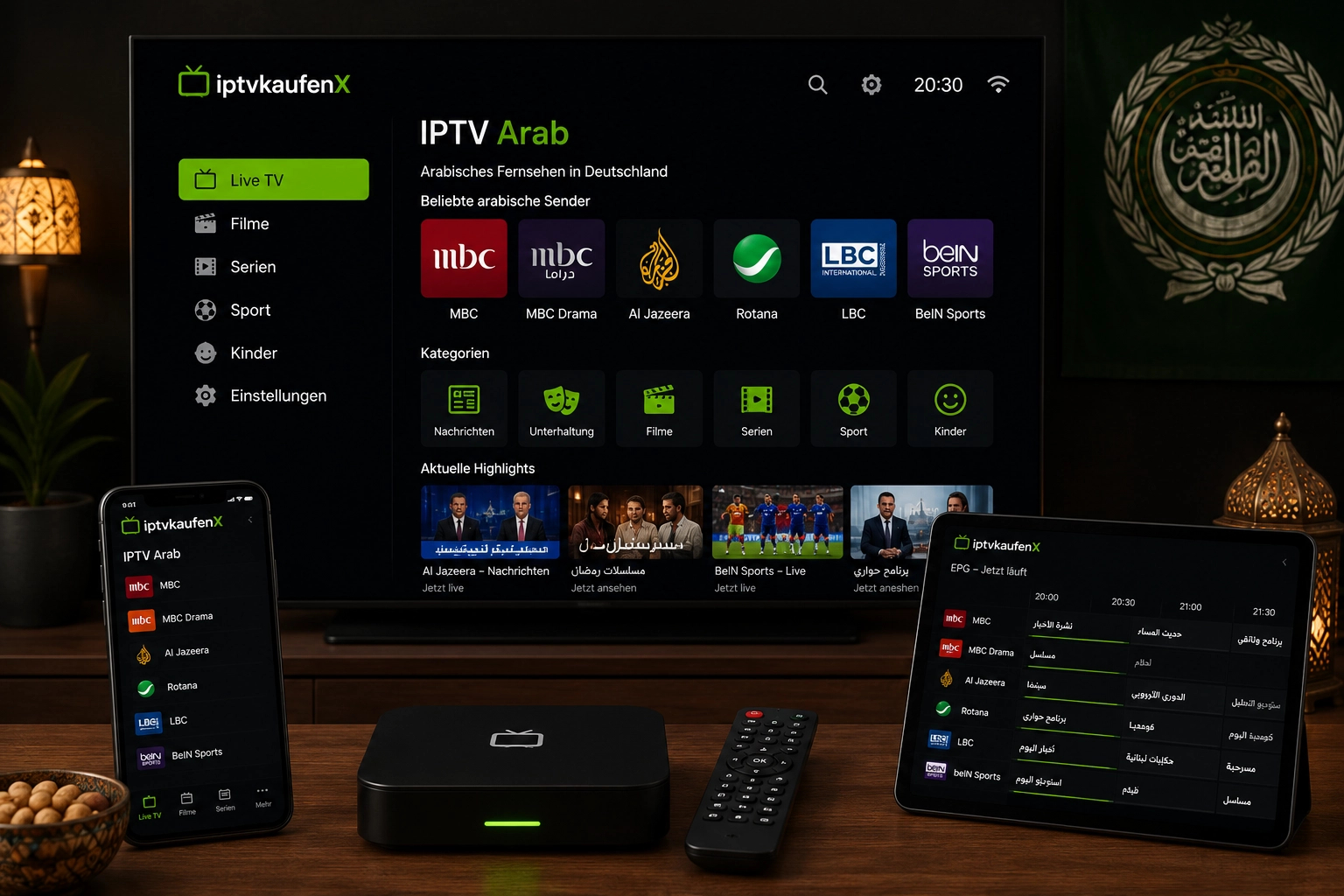Arabisches Fernsehen auf dem Smart TV in Deutschland empfangen